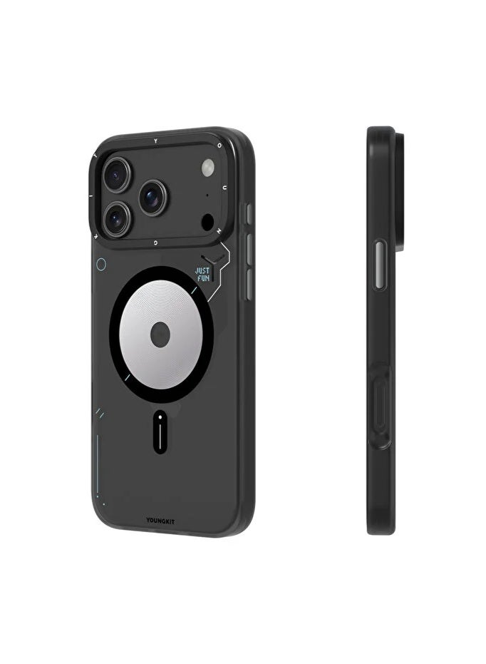 YOUNG KIT Youngkit Spy Series Magnetic Type For iPhone 17 Pro Max - Dark Gray - Image 3